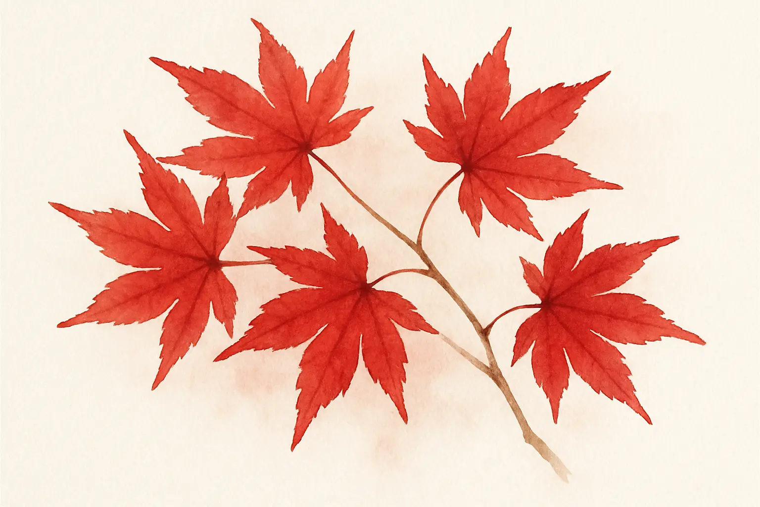 단풍 수채화 그림